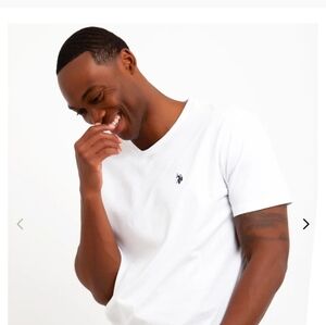 US POLO Assn White Short Sleeve Tee Mens XL New